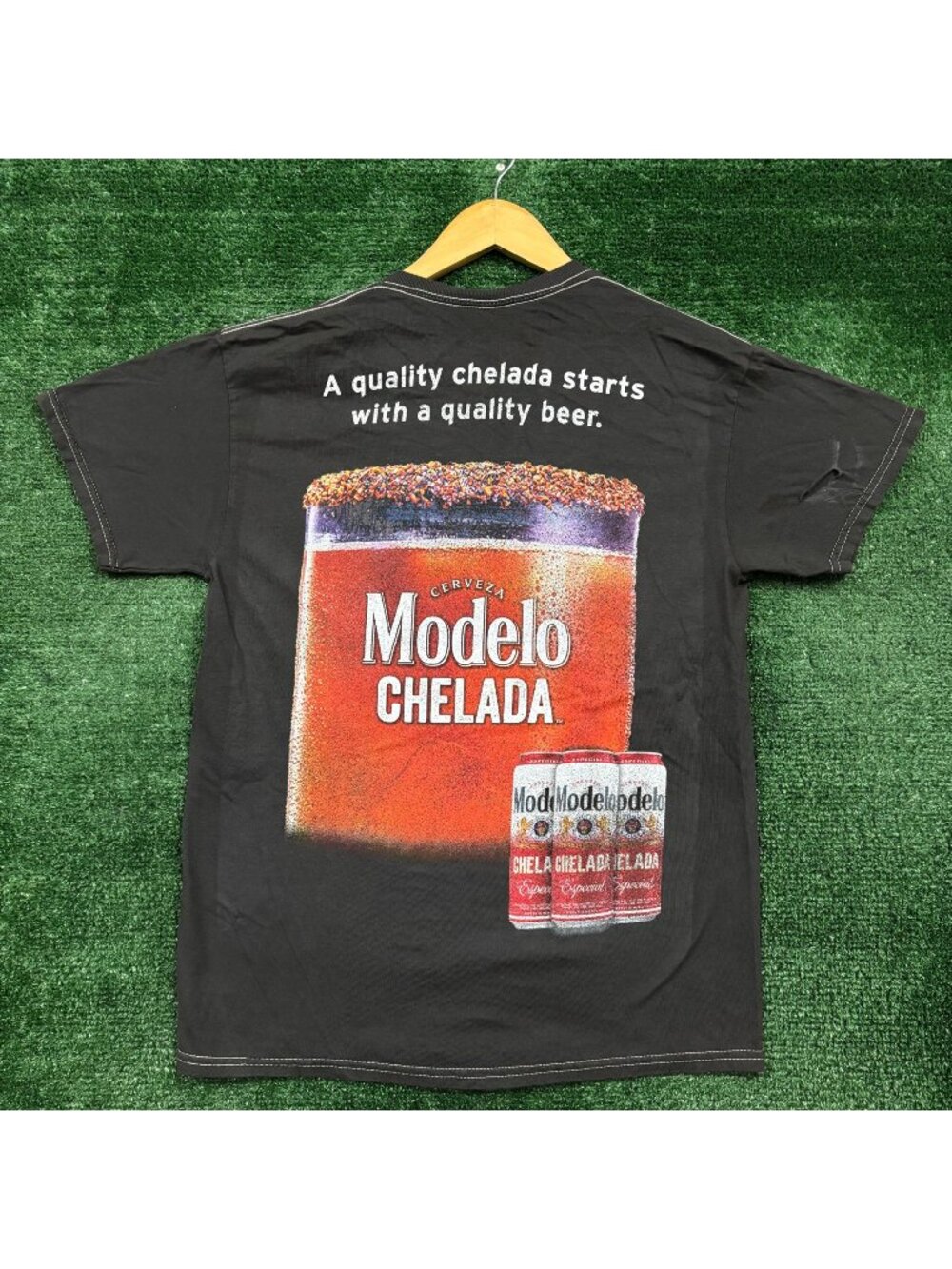 Cerveza Modelo Modelo Chelada Double Sided T-Shirt Size Small